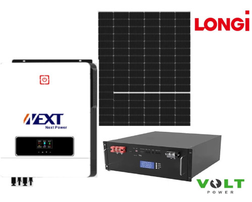 Автономна сонячна електростанція VOLT-POWER  PREMIUM Lite 10kw + LiFEPO4 200Ah 10kW