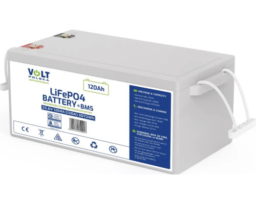 Акумулятор Volt Polska LiFePO4 25,u6V 120Ah/120A + BMS 6AKLI24120