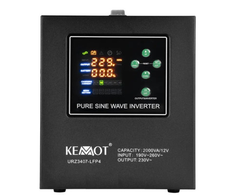 Джерело безперебійного живлення  KEMOT PROsinus 2000-LFP4 12/230 V (2000VA/1200W) URZ-3407-LFP4 (LIFEP04)