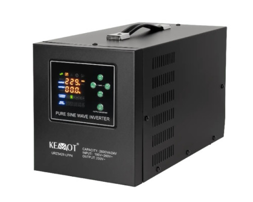 Джерело безперебійного живлення KEMOT PROsinus-2600/24-LFP4 24V-230V 1800W/2600VA (URZ3429-LFP4)