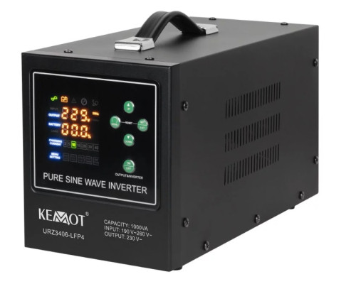 Источник бесперебойного питания KEMOT PROsinus-1000-LFP4 (LIFEP04) 12V-230V 1000VA/700W