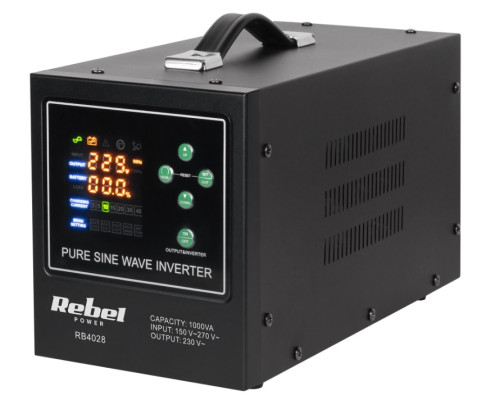 Джерело безперебійного живлення Rebel POWER-1000-LFP4 (LIFEP04) 12V-230V 1000VA/700W