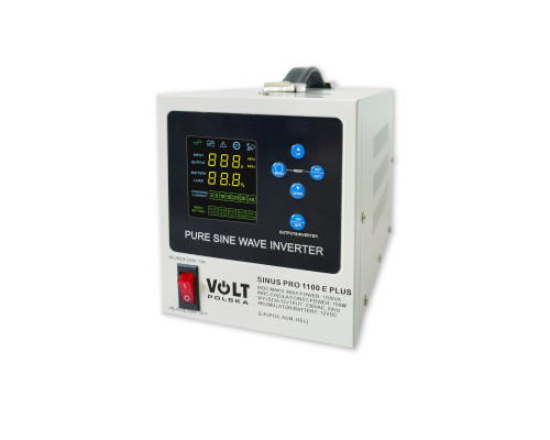 Джерело безперебійного живлення Volt Polska SINUS PRO 1100 E PLUS 12V/230V (700/1100 Вт)  (LiFePO4, AGM, GEL)