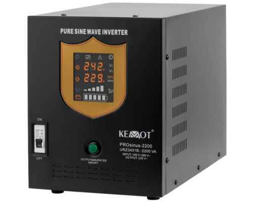 Джерело безперебійного живлення Kemot PROSinus-2200VA/1600W  (URZ3431) - 12V-230V (напольний)