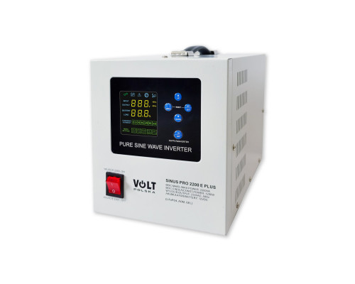 Джерело безперебійного живлення Volt Polska SINUS PRO 2200 E PLUS 12V/230V (1200/2200 Вт) (LiFePO4, AGM, GEL)
